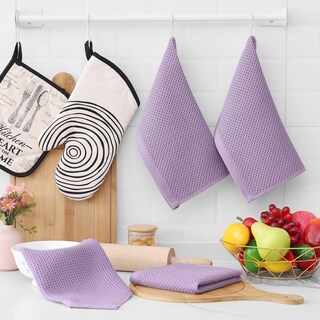 Foto 6 | Foto 6 | Paños De Cocina Homaxy Waffle Weave, 100% Algodón, Paquete De 8 - Venta Internacional.