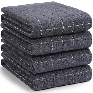 Foto 1 | Foto 1 | Paños De Cocina Homaxy, 100% Algodón, Rizo, Gris Oscuro, 50 X 70 Cm, 4 Unidades - Venta Internacional.