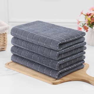 Foto 7 | Foto 7 | Paños De Cocina Homaxy, 100% Algodón, Rizo, Gris Oscuro, 50 X 70 Cm, 4 Unidades - Venta Internacional.
