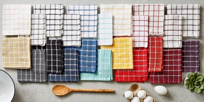 Foto 6 | Foto 6 | Juego De Paños De Cocina Dii Basic Terry Windowpane Blueberry, 6 Piezas - Venta Internacional.
