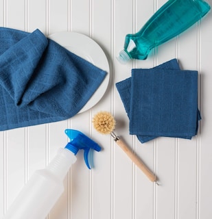 Foto 5 | Foto 5 | Juego De Paños De Cocina Dii Basic Terry Collection Windowpane Blue, 6 Piezas - Venta Internacional.