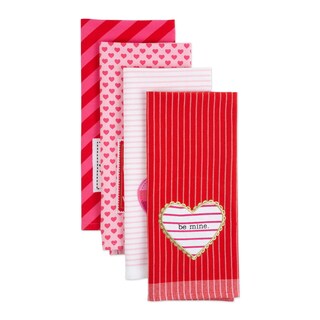 Foto 2 | Foto 2 | Juego De Paños De Cocina Dii Valentine's Day Collection Love, 4 Piezas - Venta Internacional.