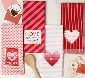 Foto 4 | Foto 4 | Juego De Paños De Cocina Dii Valentine's Day Collection Love, 4 Piezas - Venta Internacional.