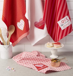 Foto 5 | Foto 5 | Juego De Paños De Cocina Dii Valentine's Day Collection Love, 4 Piezas - Venta Internacional.