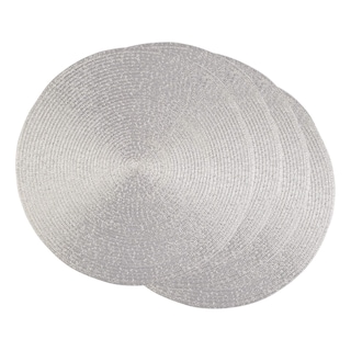 Foto 1 | Foto 1 | Placemat Dii Woven Collection, Redondo Metálico, Platino Plateado - Venta Internacional.