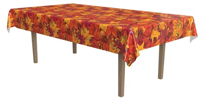Foto 1 | Foto 1 | Mantel Beistle Fall Leaf De Plástico 137 Cm X 274 Cm Para Acción De Gracias - Venta Internacional.