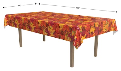 Foto 2 | Foto 2 | Mantel Beistle Fall Leaf De Plástico 137 Cm X 274 Cm Para Acción De Gracias - Venta Internacional.