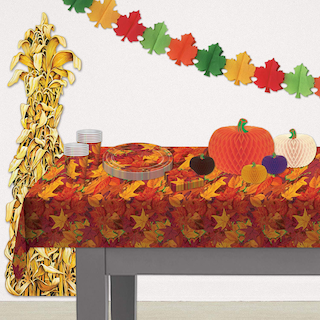 Foto 6 | Foto 6 | Mantel Beistle Fall Leaf De Plástico 137 Cm X 274 Cm Para Acción De Gracias - Venta Internacional.