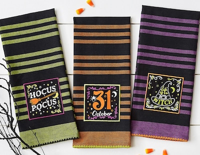 Foto 5 | Foto 5 | Juego De Paños De Cocina Dii Witchful Thinking Halloween, 3 Piezas - Venta Internacional.