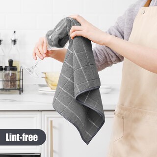Foto 4 | Foto 4 | Juego De Paños De Cocina Y Paños De Cocina De Microfibra Homaxy Paquete De 12 - Venta Internacional.