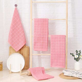 Foto 6 | Foto 6 | Toalla de Cocina Homaxy Rosa 4 Piezas-Venta Internacional