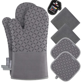 Foto 1 | Foto 1 | Juego De Guantes Y Soportes Para Ollas Kegouu De Alta Resistencia Al Calor - Venta Internacional.