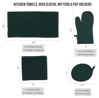 Foto 2 | Foto 2 | Juego De Ropa De Cocina Lane Linen, 16 Piezas Con Paños De Cocina Y Paños - Venta Internacional.