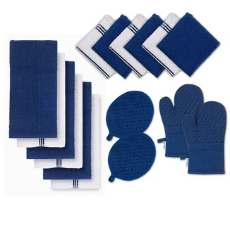 Foto 1 | Foto 1 | Juego De Toallas De Cocina Lane Linen De 16 Piezas Con Guantes De Horno Y Soportes Para Ollas - Venta Internacional.