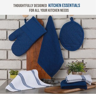 Foto 3 | Foto 3 | Juego De Toallas De Cocina Lane Linen De 16 Piezas Con Guantes De Horno Y Soportes Para Ollas - Venta Internacional.