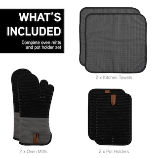Foto 3 | Foto 3 | Juego De Guantes De Cocina Y Soportes Para Ollas Cook With Color, 6 Piezas - Venta Internacional.