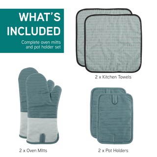 Foto 3 | Foto 3 | Juego De Guantes De Cocina Y Soportes Para Ollas Cook With Color, 6 Piezas - Venta Internacional.