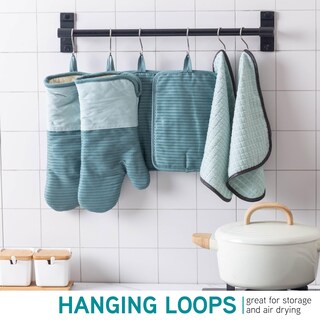 Foto 6 | Foto 6 | Juego De Guantes De Cocina Y Soportes Para Ollas Cook With Color, 6 Piezas - Venta Internacional.