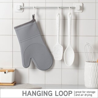 Foto 7 | Foto 7 | Manoplas De Cocina Cook With Color De Silicona Resistentes Al Calor (gris) - Venta Internacional.