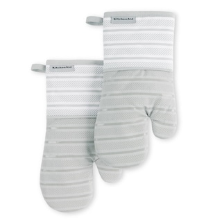 Foto 1 | Foto 1 | Juego De 2 Guantes De Cocina Kitchenaid Albany, Gris Mate, 18 X 33 Cm - Venta Internacional.