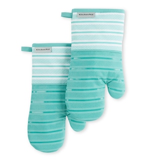 Foto 1 | Foto 1 | Juego De 2 Guantes De Cocina Kitchenaid Albany Aqua Sky, 18 X 33 Cm - Venta Internacional.
