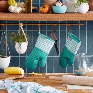 Foto 2 | Foto 2 | Juego De 2 Guantes De Cocina Kitchenaid Albany Aqua Sky, 18 X 33 Cm - Venta Internacional.