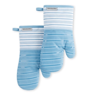 Foto 1 | Foto 1 | Juego de 2 Guantes de Cocina Kitchenaid Albany Terciopelo Azul 18 X 33 cm - Venta Internacional