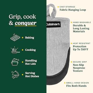 Foto 5 | Foto 5 | Guantes de Horno Cuisinart Mini Resistentes al Calor 14 cm x 18 cm - Venta Internacional