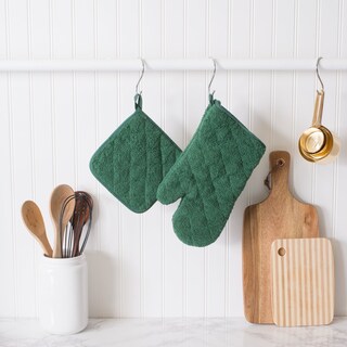 Foto 4 | Foto 4 | Oven Mitt Dii Basic Terry Collection 100% Algodón Verde Oscuro - Venta Internacional.