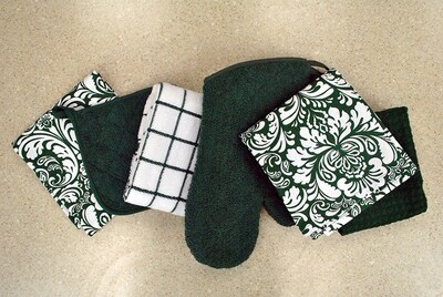 Foto 7 | Foto 7 | Oven Mitt Dii Basic Terry Collection 100% Algodón Verde Oscuro - Venta Internacional.