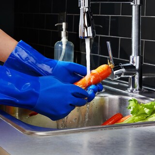 Foto 3 | Foto 3 | Guantes De Limpieza Juvale Heavy Duty Rubber Xl Blue, 2 Pares - Venta Internacional.