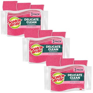 Foto 1 | Foto 1 | Esponjas Para Fregar Scotch-brite Delicate Care 9 Unidades (3 Paquetes X 3) - Venta Internacional.