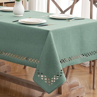 Foto 1 | Foto 1 | Mantel Miulee De Lino De Poliéster Verde Menta 132 X 178 Cm - Venta Internacional.