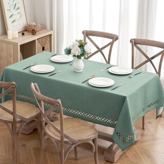 Foto 2 | Foto 2 | Mantel Miulee De Lino De Poliéster Verde Menta 132 X 178 Cm - Venta Internacional.