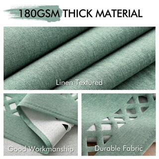 Foto 3 | Foto 3 | Mantel Miulee De Lino De Poliéster Verde Menta 132 X 178 Cm - Venta Internacional.
