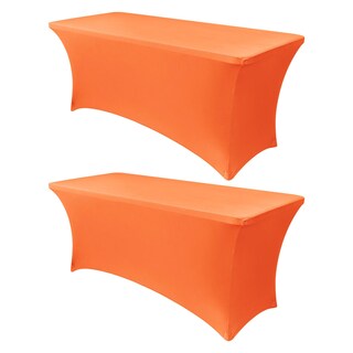 Foto 1 | Foto 1 | Mantel Obstal Stretch Spandex De 6 Pies, Color Naranja (2 Unidades) - Venta Internacional.