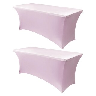 Foto 1 | Foto 1 | Mantel Obstal Stretch Spandex De 6 Pies, Rosa Claro, 2 Unidades - Venta Internacional.