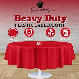 Foto 2 | Foto 2 | Mantel Desechable De Plástico Grandipity, 84 Pulgadas, Rojo, Paquete De 12 - Venta Internacional.