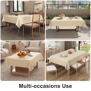 Foto 6 | Foto 6 | Mantel Smiry De Vinilo Impermeable Para Cocina 140 X 200 Cm, Color Beige - Venta Internacional.