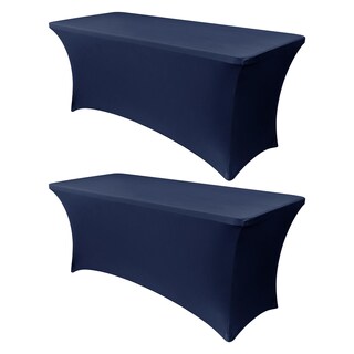 Foto 1 | Foto 1 | Mantel Obstal Stretch Spandex De 6 Pies, Azul Marino, Paquete De 2 - Venta Internacional.