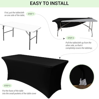 Foto 5 | Foto 5 | Mantel Obstal Stretch Spandex 180 X 75 X 75 Cm, Color Verde Negruzco - Venta Internacional.