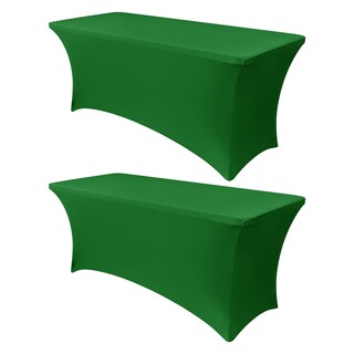 Foto 1 | Foto 1 | Mantel Obstal Stretch Spandex De 6 Pies, Color Verde Esmeralda, 2 Unidades - Venta Internacional.