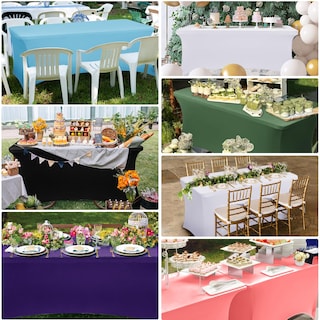 Foto 6 | Foto 6 | Mantel Obstal Stretch Spandex De 6 Pies, Color Verde Esmeralda, 2 Unidades - Venta Internacional.