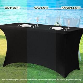 Foto 7 | Foto 7 | Mantel Obstal Stretch Spandex De 6 Pies, Color Verde Esmeralda, 2 Unidades - Venta Internacional.