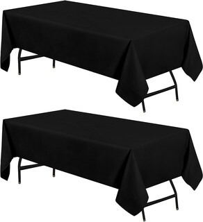 Foto 1 | Foto 1 | Mantel Utopia Kitchen Negro 152 x 259 cm 2 Unidades - Venta Internacional