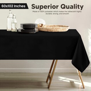 Foto 2 | Foto 2 | Mantel Utopia Kitchen Negro 152 x 259 cm 2 Unidades - Venta Internacional
