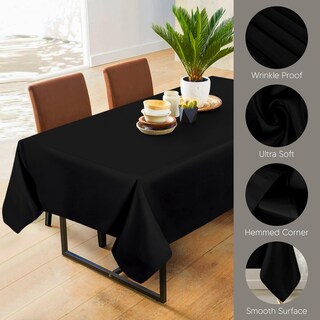 Foto 3 | Foto 3 | Mantel Utopia Kitchen Negro 152 x 259 cm 2 Unidades - Venta Internacional