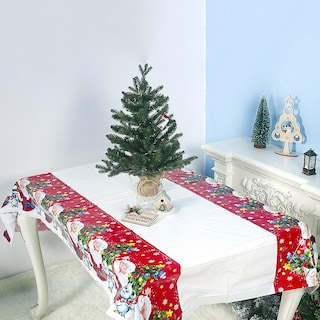 Foto 3 | Foto 3 | Mantel Navideño Huoguo Pvc Impermeable 180x110 Cm - Venta Internacional.