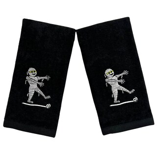 Foto 4 | Foto 4 | Toallas Para Dedos Serafina Home Halloween Mummy 2 Color Negro Algodón - Venta Internacional.