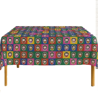 Foto 1 | Foto 1 | Mantel Mexicano Colorido Con Muñequitas Lele 145x180 Cm | Kyuden Home